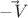 $\vec{-V}$