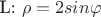 L: \rho=2sin\varphi