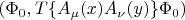 $(\Phi_0,T\{A_{\mu}(x)A_{\nu}(y)\}\Phi_0)$