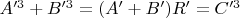 $A'^3+B'^3=(A'+B')R'=C'^3$
