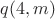 $q(4,m)$