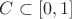 $C\subset[0,1]$