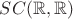 $ SC(\mathbb{R}, \mathbb{R})$