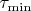 $\tau_{\min}$