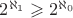 $2^{\aleph_1}\geqslant 2^{\aleph_0}$