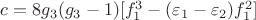 $c=8g_3(g_3-1)[f_1^3-(\varepsilon_1-\varepsilon_2)f_1^2]$