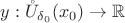 $y: \mathring U_{\delta_0}(x_0) \to \mathbb{R}$
