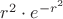 $r^2\cdot e^{-r^2}$ $r^2\cdot e^{-r^2}$
