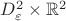 $D_{\varepsilon}^2\times \mathbb R^2$