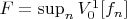 $F=\sup_nV_0^1[f_n]$