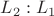 $L_2:L_1$