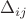 $\Delta_{ij}$