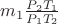 $m_1\frac{P_2T_1}{P_1T_2}$