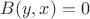 $B(y,x)=0$