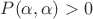 $P(\alpha,\alpha)>0$