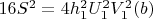 $16S^2 = 4h_1^2U_1^2V_1^2\engo (b)$