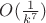 $O(\frac 1 {k^7})$