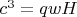 $c^{3}=qwH$