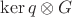 $\ker q\otimes G$