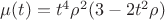 $\mu(t)=t^4\rho^2(3-2t^2\rho)$