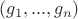 $(g_1, ..., g_n)$ $(g_1, ..., g_n)$