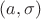 $(a,\sigma)$