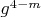 $g^{4-m}$