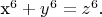 x^6+y^6=z^6.