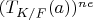 $(T_{K/F}(a))^{n e}$