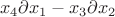$$x_4\partial x_1 - x_3\partial x_2$$