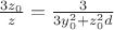 $\frac{3z_0}{z}=\frac{3}{3y_0^2+z_0^2d}$