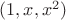 $(1, x, x^2)$