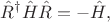 $$
\hat R^\dagger \hat H \hat R = - \hat H,
$$