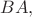 $BA,$