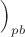 $\Bigr)_{pb}$