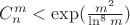 $C_n^m< \exp (\frac{m^2}{\ln ^8 m})$