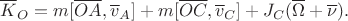 $$\overline K_O=m[\overline{OA},\overline v_A]+m[\overline{OC},\overline v_C]+J_C(\overline\Omega+\overline\nu).$$