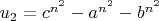 $u_2=c^{n^2}-a^{n^2}-b^{n^2}$