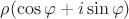 $\rho(\cos\varphi + i\sin\varphi)$