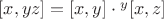 $[x, yz] = [x, y] \cdot {}^y[x, z]$