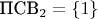 $\text{ПСВ}_2 = \{ 1\}$