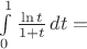 $\int\limits_{0}^{1} \frac{\ln t}{1+t}\, dt=$