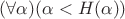 $(\forall\alpha) (\alpha < H(\alpha))$