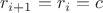$r_{i+1}=r_i=c$