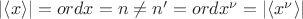 $\left\lvert \left\langle x \right\rangle \right\rvert=ordx=n\ne n'=ordx^\nu=\left\lvert \left\langle x^\nu \right\rangle \right\rvert$