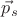 $\vec{p}_s$