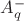 $A_q^{-}$