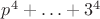 $p^4+\ldots+3^4$