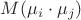 $M(\mu_i \cdot \mu_j)$