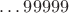 $\ldots 99999$